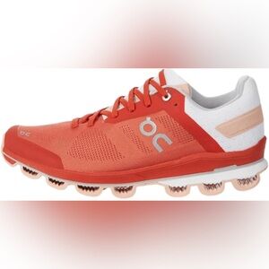 On Running Athletic Shoes in Orange 🍊 and White, Sz 9, Like New